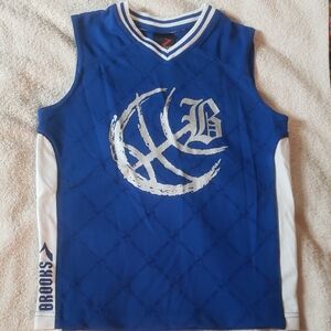 Brooks Kids Blue and White Sports Jersey